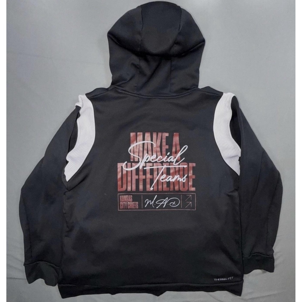 Kansas City Chiefs Team Issued Hoodie Mens 3XL NFL Nike Therma Fit Special Teams
